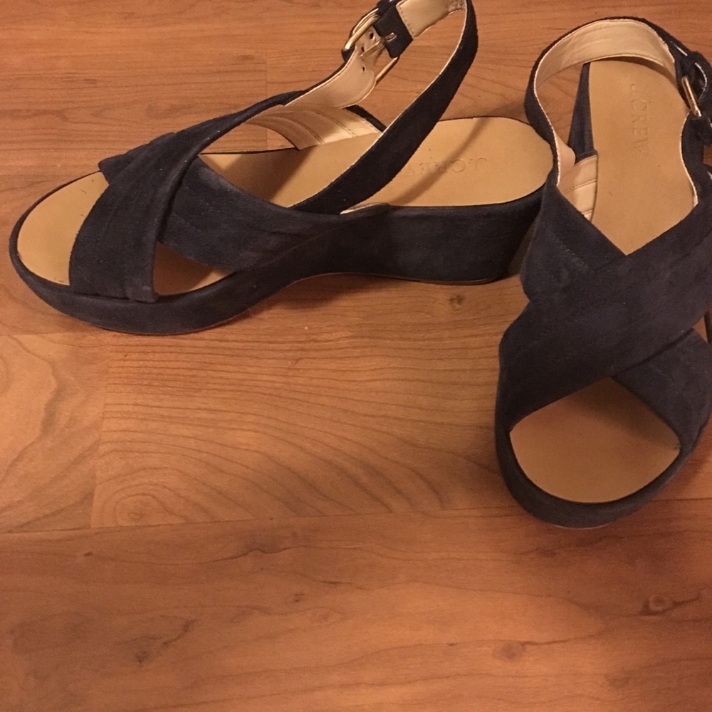 J.Crew Blue Sandals